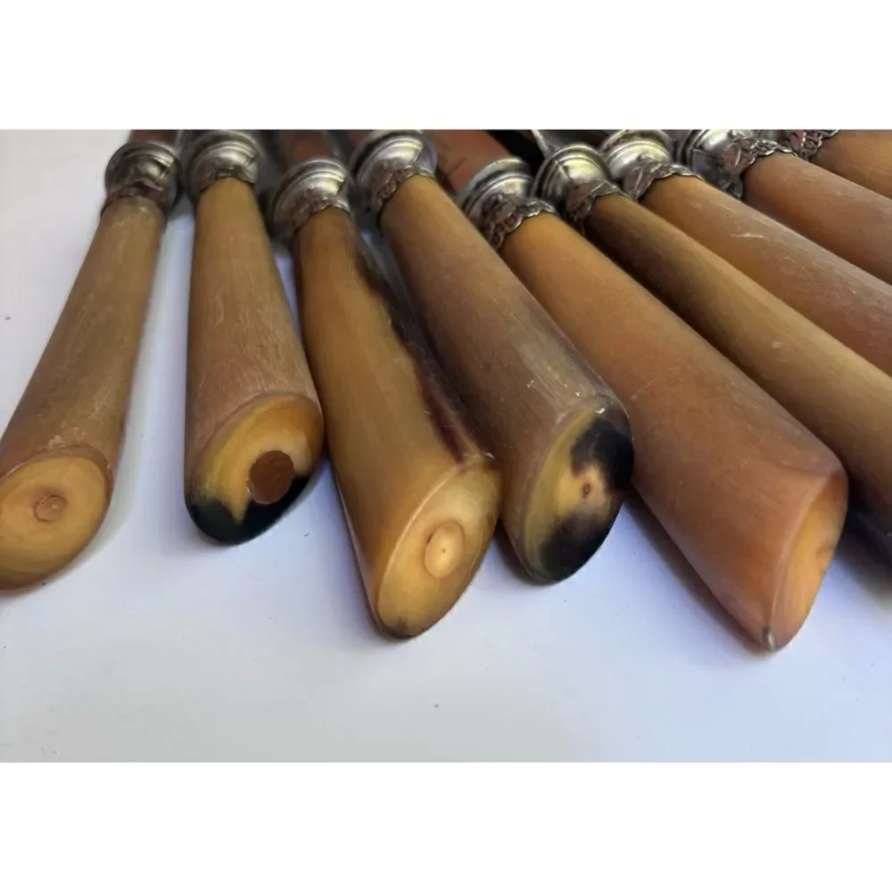 Antique Geminfi 58 Rue De Paris Au Havre Inoxy knives Set of 12